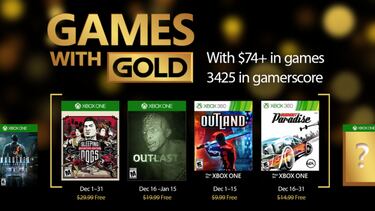 Los Juegos con Gold de diciembre