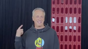 Tony Hawk explicando la historia del Champion Air, el 360 Varial
