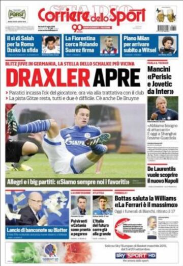 Portadas de la prensa deportiva