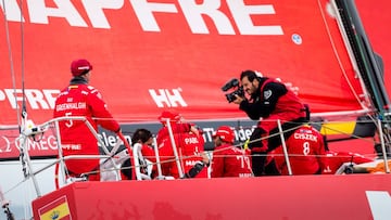 &Acirc;&copy; Maria Muina I MAPFRE. Leg 9 Arrival to Cardiff. Llegada de la etapa 9 a Cardiff.