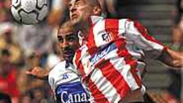 <B>PÓLVORA MOJADA</B>. Diego Alonso, que se adelanta a Jesule, no tuvo su día y fue uno de los protagonistas por los dos goles que le anularon.