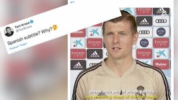 Kroos cuestiona al Madrid en la traducción de unas declaraciones