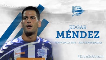 Edgar Méndez, segundo fichaje del día para el Alavés