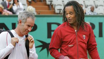 Yannick Noah y John McEnroe, en una imagen de archivo.