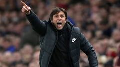 Conte, durante un partido con el Chelsea.