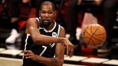 Kevin Durant, durante un partido de la NBA con Brooklyn Nets.