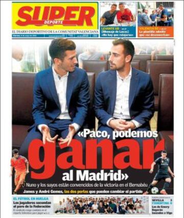 Portadas de la prensa deportiva