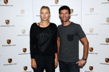 Mark Weber fue el chofer de Maria Sharapova para ir a entrenar al Melbourne Park.