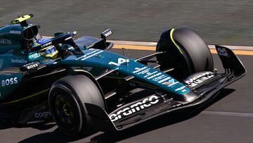 Fernando Alonso, durante el GP de Australia.