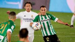 Andrés Guardado y Diego Lainez, presentes en empate del Betis con Real Madrid