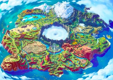Pokémon Escarlata y Púrpura desvelan el mapa de Paldea, la región ambientada en España