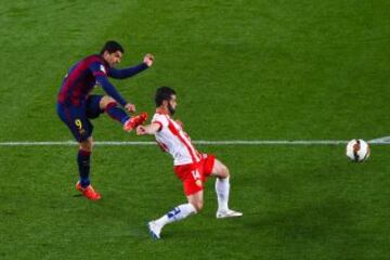 2-0. Luis Suárez subió el segundo gol al marcador.