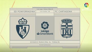 Resumen y goles del SD Ponferradina vs. Cartagena