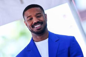 US actor/director Michael B. Jordan speaks during the unveiling of his Hollywood Walk of Fame star during a ceremony in Hollywood, California, on March 1, 2023. (Photo by VALERIE MACON / AFP) (Photo by VALERIE MACON/AFP via Getty Images)