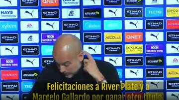 Guardiola felicitó a River y a Gallardo