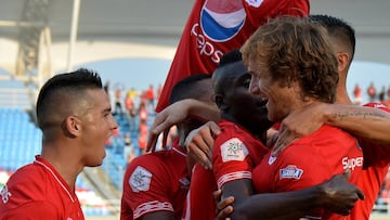 Fernando Aristeguieta del América de Cali habló de su triplete ante Independiente Medellín