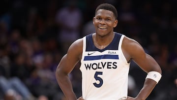 Anthony Edwards #5 of the Minnesota Timberwolves