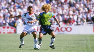 Carlos Valderrama starred for Tampa Bay Mutiny towards the end of his career.