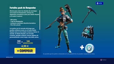 Fortnite: así es Rompeolas, el nuevo skin y su paquete
