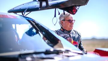 Carlos Sainz (ESP) from Team Audi Sport is seen at the start line of stage 03 of Rally Dakar 2024 from Al Duwadimi to Al Salamiya, Saudi Arabia on January 08, 2024 // Marcelo Maragni / Red Bull Content Pool // SI202401080380 // Usage for editorial use only // 