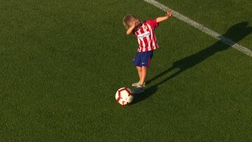 Los hijos de Gameiro revolucionan el entrenamiento del Atleti