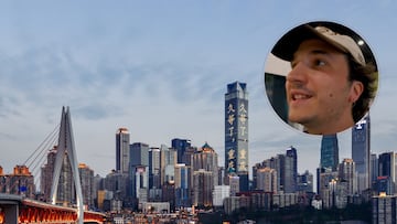 Clavero llega a la ciudad “más extraña” del mundo y se queda en shock: “Hay un tren que cruza un edificio”