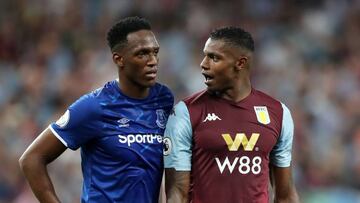 Yerry Mina, presente los 90 minutos de la derrota del Everton