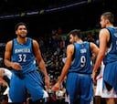 Ricky (10-8), Wiggins (33) y Towns reinan en una montaña rusa