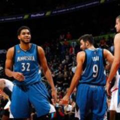 Ricky (10-8), Wiggins (33) y Towns reinan en una montaña rusa