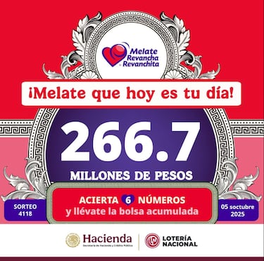 Resultados Melate, Revancha y Revanchita del Sorteo 4118: revisa aquí los premios de hoy 5 de octubre