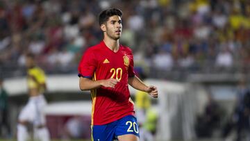Asensio, con la selección española.