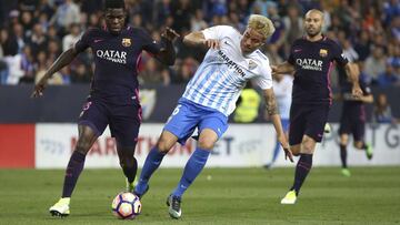 Pe&ntilde;aranda en el partido contra el Bar&ccedil;a.