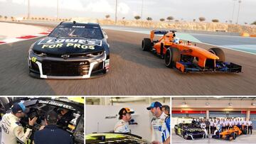 Alonso prueba el Chevrolet de la Nascar y un McLaren-Mercedes