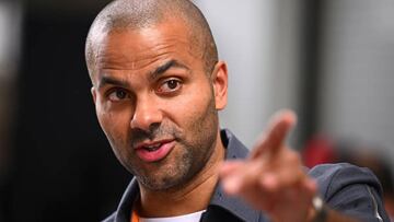 MIAMI, FLORIDA - MAY 08: Tony Parker looks on in the Paddock prior to the F1 Grand Prix of Miami at the Miami International Autodrome on May 08, 2022 in Miami, Florida. (Photo by Clive Mason - Formula 1/Formula 1 via Getty Images)