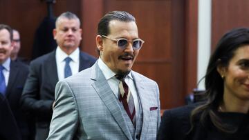 Actor Johhny Depp arrives at the start of the day during his defamation trial at the Fairfax County Circuit Court in Fairfax, Virginia, U.S. May 26, 2022. Michael Reynolds/Pool via REUTERS