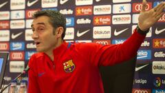 Cuidad Deportiva Joan Gamper: rueda de prensa Ernesto Valverde previa jornada 5 FC Barcelona vs Eibar.