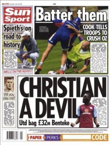 Portadas de la prensa deportiva