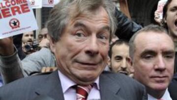 <b>EL JUICIO. </b>Broughton, presidente del Liverpool, ayer.