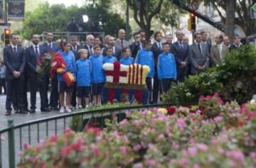 Así vivieron el Barcelona y el Espanyol la Diada