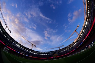 Vista general de la tercera grada del Spotify Camp Nou antes del inicio del duelo entre el Fútbol Club Barcelona y el CA Osasuna el 13 de diciembre de 2025.