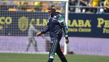 Pellegrini, tras el partido. 