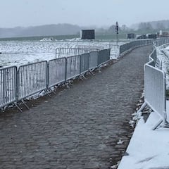 La nieve espera en Flandes y Van Aert es baja por COVID