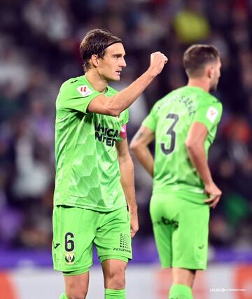 Sergio González marca poco, pero cuando lo hace sirve siempre para sumar: dos tantos y cuatro puntos más en el casillero del Leganés. El líder empató con el Valladolid, a domicilio,  gracias a un gol con la cabeza de su central.