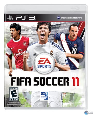 El entonces juvenil 'bombardero' lució junto a Kaká y Lando Donovan en la portada del FIFA 11.