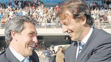 <b>OBJETIVO COMÚN. </b>Los técnicos de Xerez y Cádiz, Pepe Murcia y Jose González, aún confían en lograr el ascenso a la Liga de los Ases.