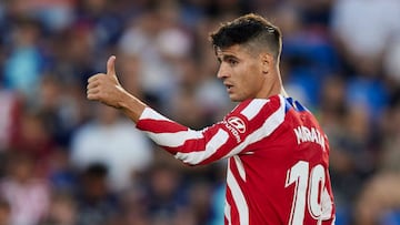 Morata, en el Getafe-Atlético de Liga 2022-23.