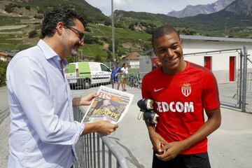 Mbappé, con el Diario AS hablando del Real Madrid.