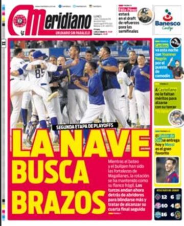 Portadas de la prensa mundial