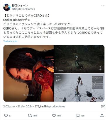 EA carga contra Japón por vetar Dead Space y lo acusa de hacer la vista gorda con Stellar Blade