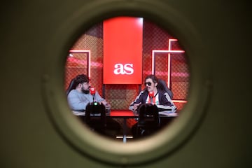 El Coleta durante la entrevista con el redactor de AS
